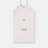 Elegante ballerina roze verjaardag cadeaulabel (Achterkant)