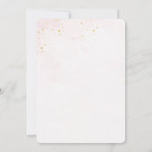 Elegante Ballerina Roze Verjaardag Uitnodiging (Achterkant)