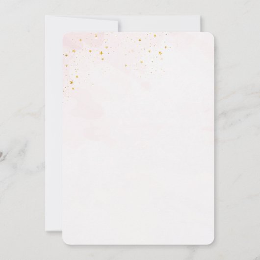 Elegante Ballerina Roze Verjaardag Uitnodiging (Achterkant)