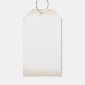 Elegante Ballerina Verjaardagsmeisje Roze Bloemen Cadeaulabel (Achterkant)