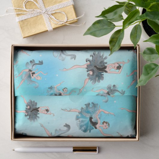 Elegante Ballerina's Inpakpapier Tissuepapier (Geschenk)