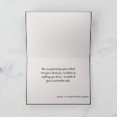 Elegante Ballet Abstracte Dansers Notitiekaart (Binnen)