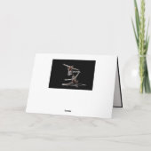 Elegante Ballet Abstracte Dansers Wenskaart Kaart (Achterkant)