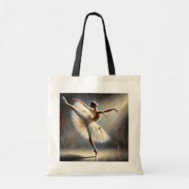 Elegante balletdanser Arabesque Pose Tote Bag