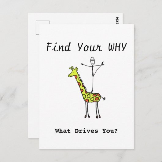 Elegante balletdanser dansen op giraffe briefkaart (Voorkant / Achterkant)