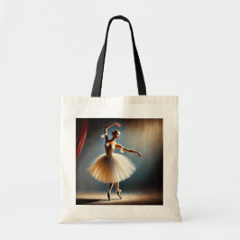 Elegante balletdanseres poseren tote bag