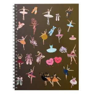 Elegante Balletdansers Notitieboek