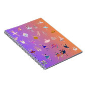 Elegante Balletdansers Notitieboek (Rechterzijde)