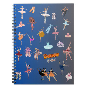 Elegante Balletdansers Notitieboek