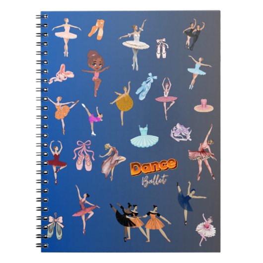 Elegante Balletdansers Notitieboek (Voorkant)