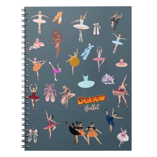 Elegante Balletdansers Notitieboek (Voorkant)