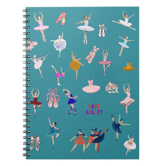 Elegante Balletdansers Notitieboek (Voorkant)