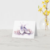 Elegante balletschoentjes BLANK Kaart (Gele Bloem)
