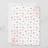 Elegante ballon Floral Baptism uitnodiging (Achterkant)