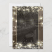 Elegante Ballonnen String Lichten Bruin Pensioen Kaart (Achterkant)