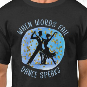 ELEGANTE BALZAAL DANSEN GRAFISCH T-SHIRT