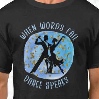 ELEGANTE BALZAAL DANSEN GRAFISCH T-SHIRT