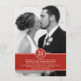 Elegante band jubileum foto uitnodiging