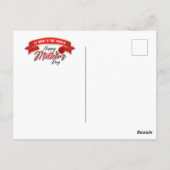 Elegante banner Happy Mother's Day Briefkaart (Achterkant)