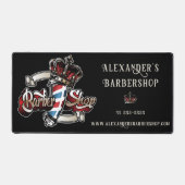 Elegante Barber Pole Personaliseer Desk Mat (Voorkant)