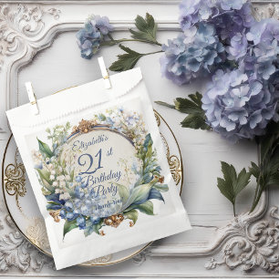 Elegante Barok Bloemen Lijst 21ste Verjaardag Part Bedankzakje