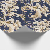 Elegante Barok en Damast Decor:   Cadeaupapier (Hoek)