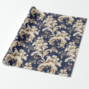 Elegante Barok en Damast Decor: Cadeaupapier