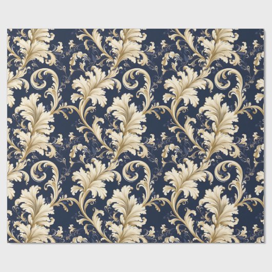 Elegante Barok en Damast Decor:   Cadeaupapier (Vlak)