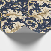 Elegante Barok en Damast Decor:   Cadeaupapier (Hoek)