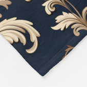 Elegante Barok en Damast Decor:   Fleece Deken (Hoek)