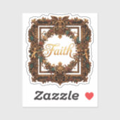Elegante Barok geloof Sticker (Vel)