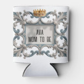 Elegante Barokke Baby Boy Douche gunst Blikjeskoeler (Voorkant)