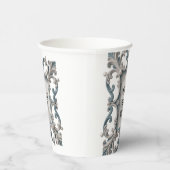 Elegante Barokke Baby Boy Douche Papieren Bekers (Rechts)