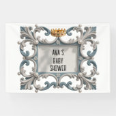 Elegante Barokke Baby Boy Douche Spandoek (Horizontaal)