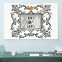 Elegante Barokke Baby Boy Douche