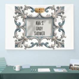 Elegante Barokke Baby Boy Douche Spandoek