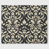 Elegante barokke bloem cadeaupapier (Vlak)