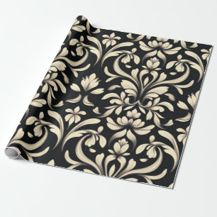 Elegante barokke bloem cadeaupapier