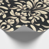 Elegante barokke bloem cadeaupapier (Hoek)