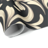 Elegante barokke bloem cadeaupapier (Rol Hoek)