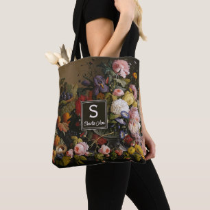 Elegante barokke bloemen stilleven kunstschilderij tote bag