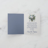 Elegante barokke bloemenboog Dank u Bedankkaart (Binnen)