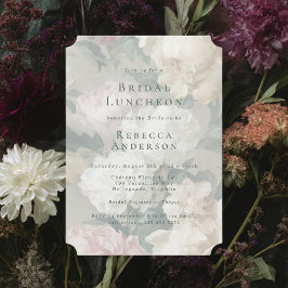 Elegante barokke bloemenbruiloft Vrijgezellenfeest Kaart