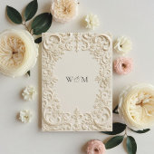 Elegante barokke bruiloft kaart