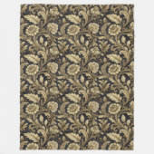 Elegante barokke deken in gouden en zwarte tinten (Voorkant)