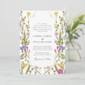 Elegante barokke Franse tuin bloemenbruiloft Kaart (Staand voorkant)