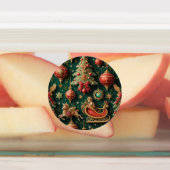 Elegante barokke kerstlabels labels (Aangebracht)