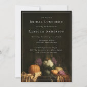 Elegante  barokke pompoen Herfst Vrijgezellenfeest Kaart (Voorkant)