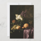 Elegante  barokke pompoen Herfst Vrijgezellenfeest Kaart (Achterkant)