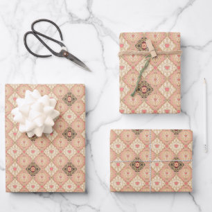 Elegante  barokke Valentijnsdag Inpakpapier Vel